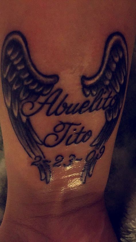 R.i.p Abuelito   R.i.p Grandpa R.i.p Tattoo Ideas, R.i.p Tattoos, P Tattoos, Rip Grandpa, Spray Painter, Rip Tattoo, P Tattoo, Ink Ideas, Tatting