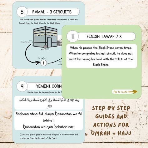 Easy-to-follow Umrah & Hajj guide cards with step-by-step instructions for Muslim pilgrims Dua Cards Transliterations Translations and Guidance https://payhip.com/b/nDSGa #hajj #umrah #hajj2024 #digitaldownload #hajjandumrah #muslim #duacards Hajj Guide, Dua Cards, Step By Step Instructions, Step By Step, On Instagram, Quick Saves, Instagram