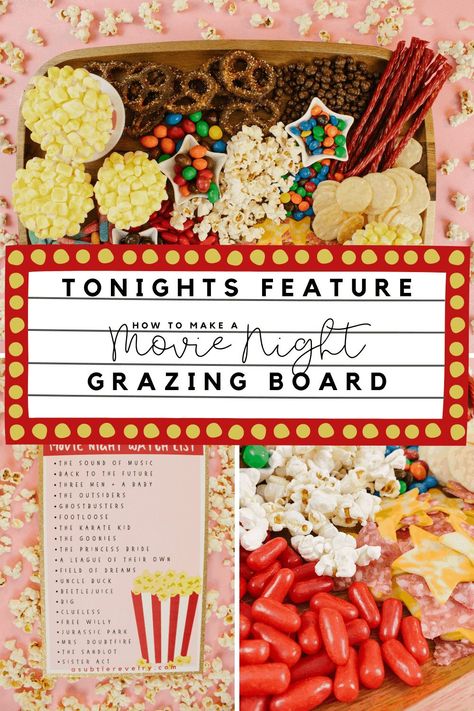 Ladies Movie Night, Footloose Movie, Girls Night Movies, Perfect Movie Night, Make A Movie, Movie Night Food, Movie Night Snacks, Cupcake Tutorial, Grazing Board