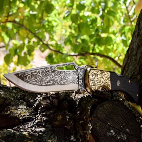 Handmade Folding Knife Laser Engraved Folding Knife Personalized Engrave Pocket Knife Groomsman Gift for Man Gifts For Dad Engagement Gift MEET CRAFTED STEEL KNIFE! We're here to make your special moments even more meaningful with our unique designs! Here are the features of our knife: CUSTOMIZABLE ENGRAVING Brass Bolsters: Personalize with a date, name, or any text of your choice. Blade: Adorned with special ornamental motifs, featuring an impressive eagle engraving. Bolsters: Elegantly designe Ornamental Motifs, Man Gifts, Engraved Pocket Knives, Groomsman Gift, Folding Knife, Folding Knives, Special Moments, Groomsman Gifts, Engagement Gifts