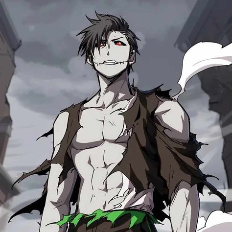 Zombie Character Design Male, Zombie Anime Art, Mr Zombie Manhwa, Anime Zombie Guy, Zombie Anime Boy, Zombie Survivor Art, Anime Zombie Apocalypse, Zombie Boy Art, Zombie Art Character Design