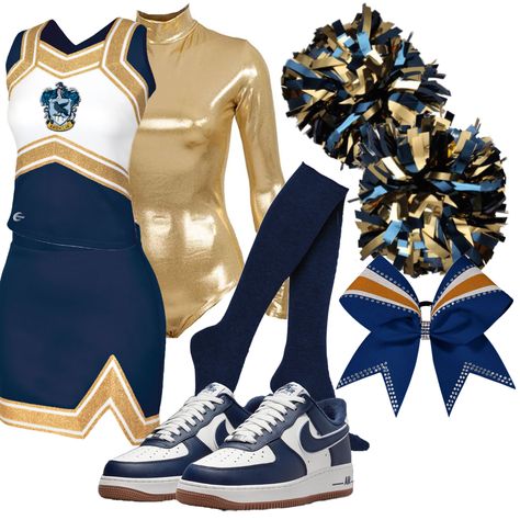 Ravenclaw Cheer Uniform, Ravenclaw Uniform, Cheerleading Dress, Hogwarts Ravenclaw, Slytherin Outfit, Hogwarts Uniform, Harry Potter Girl, Cheerleading Uniforms, Cheer Uniform