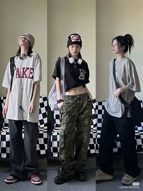 Simple Techwear Women, 90s Outfits Tomboy, Acubi Fashion Tomboy, Cute Tomboy Outfits Aesthetic, 90s Fashion Tomboy, 90s Tomboy Fashion, Boyish Outfit Ideas, 90s Tomboy Outfits, Outfits Boyish