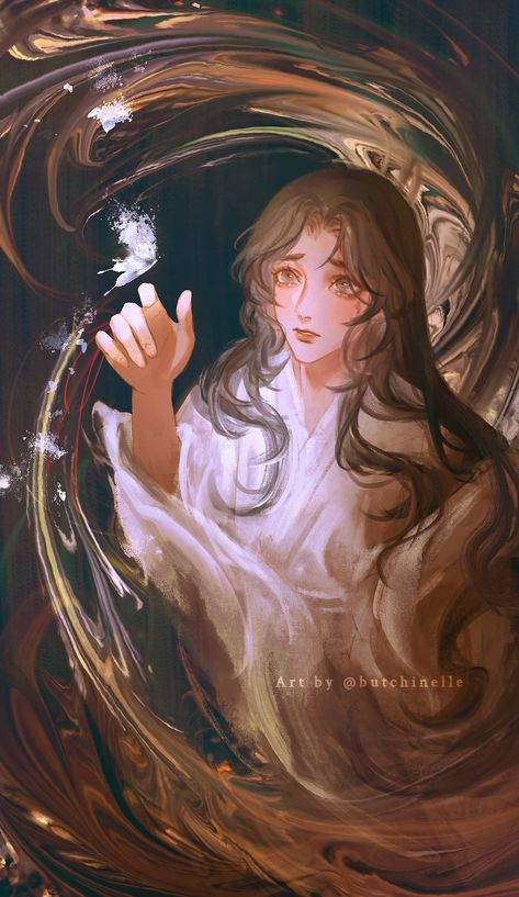 Silver Butterflies, The Ancient Magus Bride, Hua Cheng, Twinkling Stars, Violet Evergarden, Twinkle Star, Ethereal Art, Heaven's Official Blessing, Anime Drawings Boy