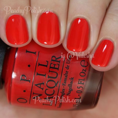 25+ Best Ideas about Opi Red on Pinterest | Burgundy nail polish ... Nails Red Summer, Opi Manicure, Pedicure Designs Toenails, Summer Nail Polish, Pedicure Designs, Red Nail Designs, Nails Red, Super Nails, Red Nail