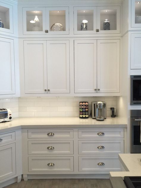 kitchen cabinets with glass doors on top Kitchen Glass Cabinets, Glass Kitchen Cabinet Doors, Top Kitchen Cabinets, Glass Kitchen Cabinets, Cabinets With Glass Doors, Above Kitchen Cabinets, Kitchen Cabinets Decor, New House - Kitchen, Kitchen Cabinets Makeover