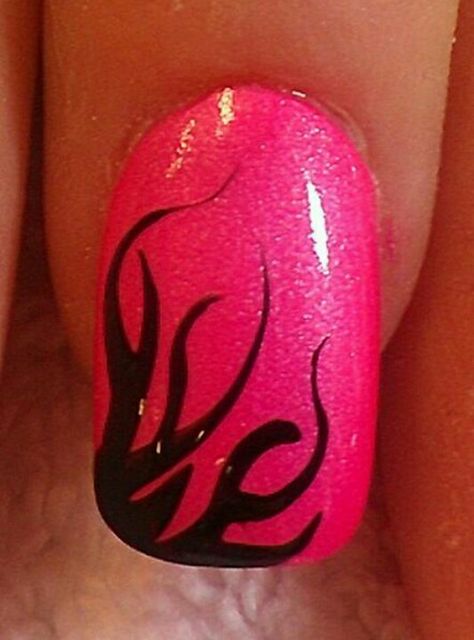 Flames Mermaid Nails Art, Airbrushed Nails, Nail Airbrush, Rockabilly Nails, Airbrush Nail, Airbrush Nail Art, Flame Nails, Bright Nail Designs, Country Nails