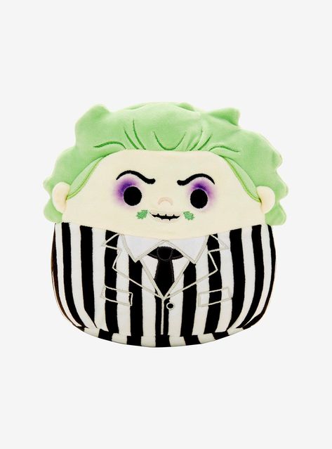 No need to say his name—you can summon Beetlejuice right here! Designed in Squishmallows style  this plush of the undead entity is ready to join your home.PolyesterApprox. 8"Imported Disney Squishmallows, Right Arrow Icon, Funko Pop Dolls, Beetlejuice Halloween, Pop Dolls, Location Icon, Kawaii Goth, Holiday Toys, Easy Drawings Sketches