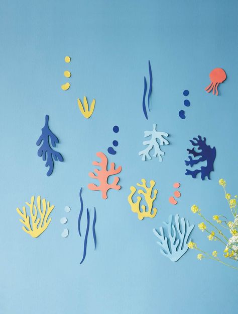 Wall Art - Studio ROOF Paper Seaweed, Ocean Currents, Coral Garden, Ocean Current, Ocean Floor, On The Ocean, Underwater Creatures, Sparks Joy, Playroom Wall