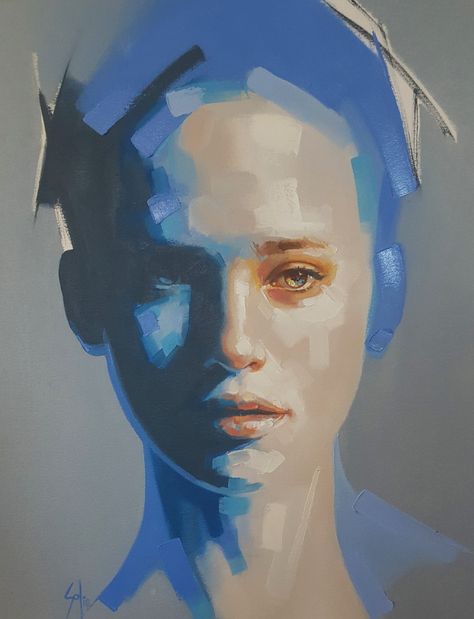 Oil paintings painting light blue solly smook artist inspo Solly Smook, Paul Wright, Figurative Artwork, Figure Sketching, Collage Art Mixed Media, Plaster Art, Oil Painting Portrait, Learn Art, Cat Painting