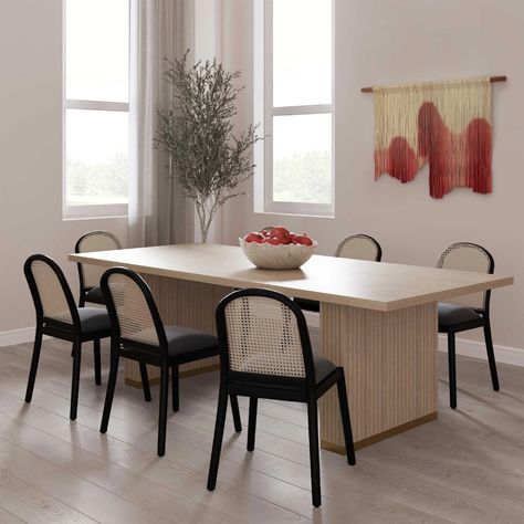 Shop Chelsea Dining Table | Burke Decor Round Oak Dining Table, Tov Furniture, Rectangle Dining Table, Vacation Vibes, Oak Dining Table, Solid Wood Dining Table, Furniture Care, Modern Dining Table, Rectangular Dining Table