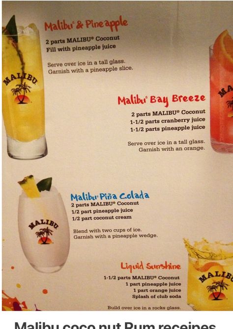 Malibu Rum Mixed Drinks, What To Mix With Malibu Coconut Rum, Drinks Alcohol Recipes With Malibu, Mixed Drinks Alcoholic With Malibu, Mixed Drinks Alcoholic Malibu, Things To Mix With Malibu, Drinks To Make With Malibu Coconut Rum, Drinks Alcohol Recipes Malibu, Fun Drinks With Malibu