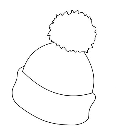 Hat Coloring Pages – coloring.rocks! Christmas Hat Template Printable, Winter Hat Coloring Page, Winter Hat Template Free Printable, Winter Hat Drawing, Winter Hat Template, Beanie Drawing, Hat Pics, Winter Hat Pattern, Coloring Rocks