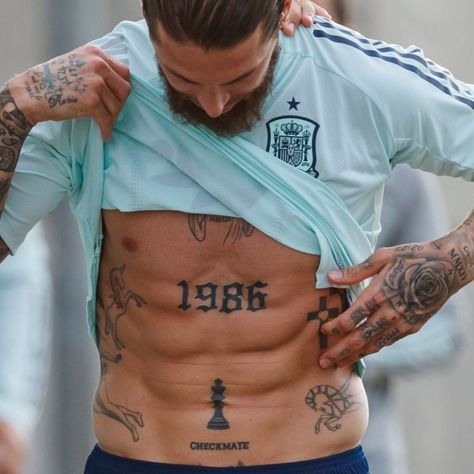 We live forever in my fantasy Lower Abs Tattoo Men, Sergio Ramos Tattoo, Sergio Ramos Tattoos, Belly Tattoo Men, Ramos Tattoo, 1998 Tattoo, Chest Tattoo Lettering, Stomach Tattoos For Guys, Belly Button Tattoos