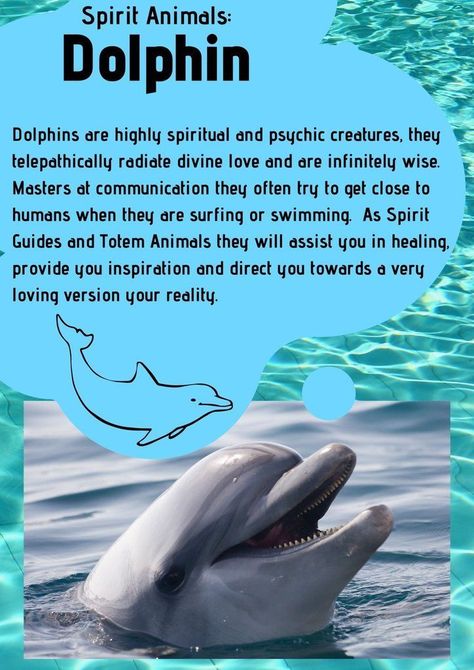 #Water Book Of Shadows Printables, Spell Journal, Animal Totem Spirit Guides, Animal Information, Dolphin Quotes, Spirit Animal Meaning, Animal Meanings, Spirit Animal Totem, Animals Information