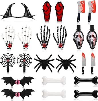 24Pcs Halloween Hair Clips Accessories Skeleton Hand Bat Hair Clips Spider Bone Hair Clips Knife Ghost Coffin Halloween Goth hair Accessories for Women Cosplay Party Halloween Punk Hair Decoration Goth Hair Accessories, Coffin Halloween, Halloween Hair Clips, Halloween Goth, Goth Hair, Women Cosplay, Punk Hair, Skeleton Hand, Halloween Hair