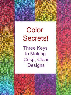 Do you have trouble picking colors that stay bright when woven into your handwoven cloth? This post will teach you the two secrets to color success. Color Mixing Tools, Painted Warp, Rigid Heddle Weaving, Weaving Ideas, Handloom Weaving, Heddle Loom, Dull Colors, Weaving Designs, Handwoven Fabric