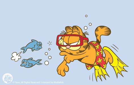 Garfield Computer Wallpaper, Garfield Wallpaper Laptop, Garfield Desktop Wallpaper, Garfield Laptop Wallpaper, Garfield Wallpaper Desktop, Summer Garfield, Garfield Widget, Garfield Background, Garfield Summer