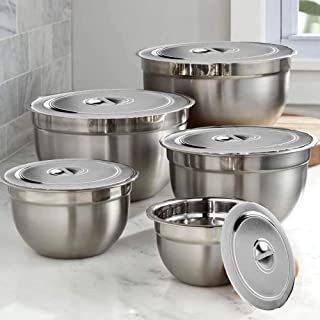 Outdoor Camping Kitchen, Stainless Steel Mixing Bowls, Camping Kitchen, Stainless Steel Bowls, Registry Ideas, Mixing Bowls Set, Stainless Steel Cookware, Stainless Steel Bowl, Space Saving Storage