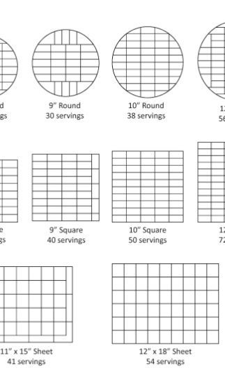 Cake Servings | whimsycakesbydee Sheet Cake Serving Chart, Cake Serving Chart, Wedding Sheet Cakes, Cake Sizes And Servings, Sheet Cake Designs, Cake Templates, 16 Cake, Party Serving, Cake Sizes