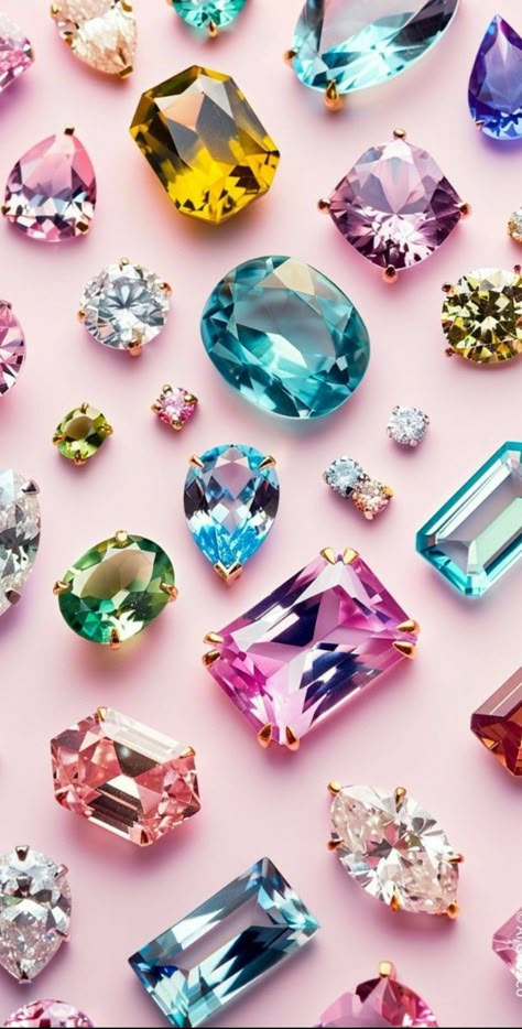 Gem Wallpaper Iphone, Jewelry Background Wallpaper, Ipad Backgrounds Aesthetic, Designer Wallpaper Iphone, Baddie Wallpaper Ipad, Gem Wallpaper, Pink Background Iphone, Shimmer Aesthetic, Jewelry Wallpaper