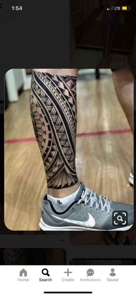 ခြေသလုံး Tattoo, မာယာ Tattoo, Tattoo Maori Perna, Polynesian Leg Tattoo, Leg Band Tattoos, Calf Tattoo Men, Tato Maori, Geometric Tattoo Sleeve Designs, Tattoo Perna