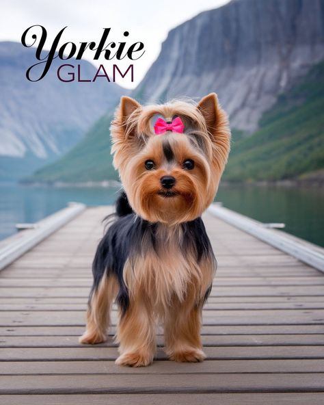 Need inspiration for your Yorkie's next haircut? Explore these trendy styles that’ll keep your pup looking fabulous! ?? #pethealthcaretips #yorkiehaircut Yorkie Top Knot, Yorkie Grooming Styles, Yorkie Teddy Bear Cut, Yorkie Haircut, Different Hair Cut, Yorkie Hairstyles, Yorkie Haircuts, Meds For Dogs, Yorkshire Terrier Puppy