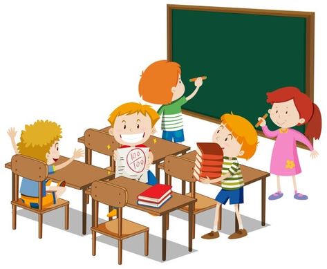 Free Vector | Empty school class - background for video conferencing Class Background, Classroom Scene, Cartoon Inspiration, Classroom Interior, Classroom Background, Classroom Clipart, School Assemblies, Kids Climbing, Computer Class