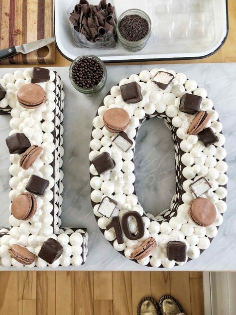 Chocolate Confections, Chess Cake, Letter Cakes, Chocolate Wafer, Cake Lettering, 10 Birthday Cake, Cookies From Scratch, Chocolate Covered Marshmallows, Cake Simple