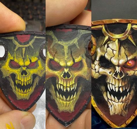 Warhammer Freehand, D&d Miniatures, Warhammer Aos, Warhammer Figures, Warhammer Paint, Model Paint, Warhammer Models, Warhammer Art, Miniature Figures