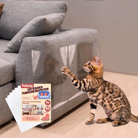 14 Pack Single Side Couch Protector for Cats, Self-Adhesive Cat Tape for Furniture, Cat Scratch Deterrent for Furniture Door Walls Side Couch, Greenhouse Panels, Cat Scratching Furniture, Cat Couch, Couch Protector, Sofa Protector, Furniture Scratches, Cat Scratch, Hammock Stand