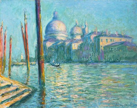 Claude Monet ~ Le Grand Canal et Santa Maria della Salute, 1908 Peisaj Abstract, Grand Canal Venice, Monet Poster, Claude Monet Art, Monet Art, Willem De Kooning, Edouard Manet, Monet Paintings, Johannes Vermeer