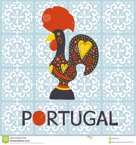 Illustration De Symbole De Coq De Barcelos De - Télécharger parmi plus de 37 Millions des photos, d'images, des vecteurs et . Inscrivez-vous GRATUITEMENT aujourd'hui. Image: 50562199 Portugal Illustration, Portuguese Tattoo, Portugal Poster, Cruise Scrapbook, Lucky Plant, Cultural Crafts, Arte Folk, Painted Tiles, Portuguese Culture