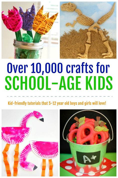 More than 10,000 craft tutorials that are great for school-age kids! Fun Family Crafts Daycare School Age Classroom, School Age Activities Daycare, Crafts For School, School Age Crafts, Diy Study Table, Childcare Ideas, School Age Activities, Daycare Activities, Summer Crafts For Kids