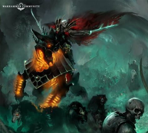 Warhammer Vampire, Warhammer Vampire Counts, Warhammer Artwork, Vampire Lord, Soulblight Gravelords, Vampire Counts, Warrior Art, Warhammer Age Of Sigmar, Warhammer Aos