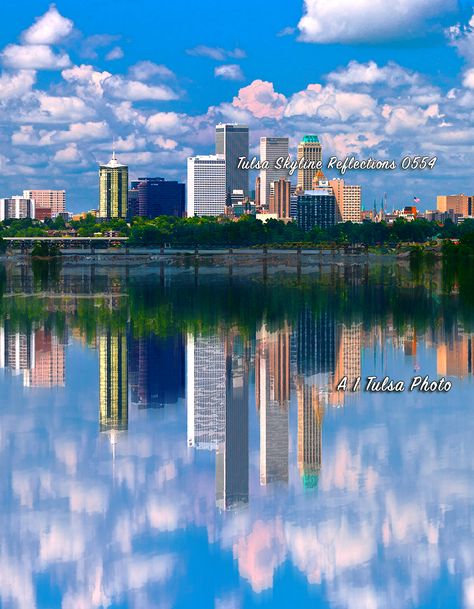 Skyline Pictures, Tulsa Skyline, Skyline Mural, Holiday Deco, Tulsa Oklahoma, Great Pictures, Art Background, Oklahoma, New York Skyline