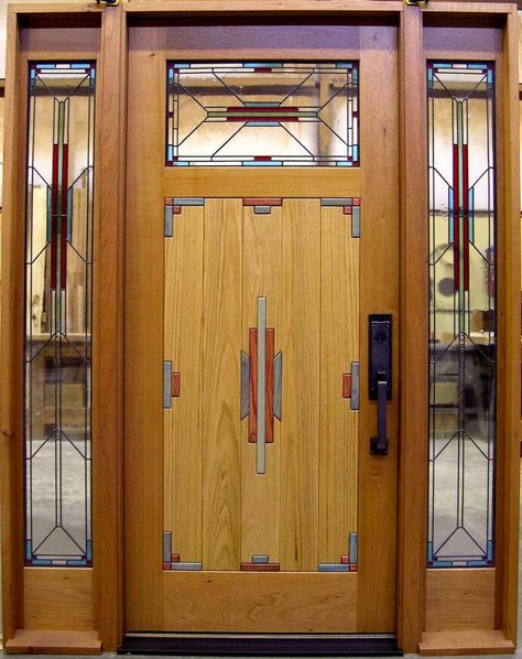 Frank Lloyd Wright door design Craftsman Entry, Craftsman Houses, Frank Lloyd Wright Style, Vintage Door Hardware, Frank Lloyd Wright Architecture, Art Deco Door, Craftsman Homes, Frank Lloyd Wright Design, Door Handle Design