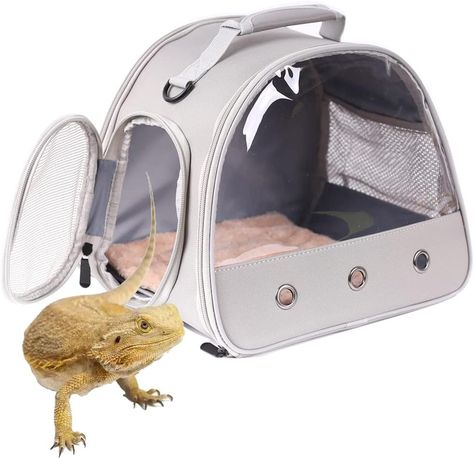 Review Coming Soon Guinea Pig Carrier, Bearded Dragon Cute, Animal Backpacks, Reptile Cage, Pet Supplies & Accessories, Travel Carrier, Small Animal Supplies, Weenie Dogs, Parrot Bird