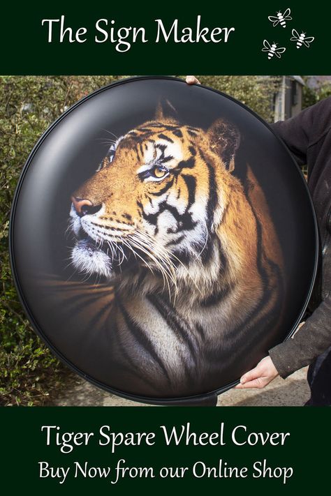 Tiger Spare Wheel Cover | Crafted by The Sign Maker