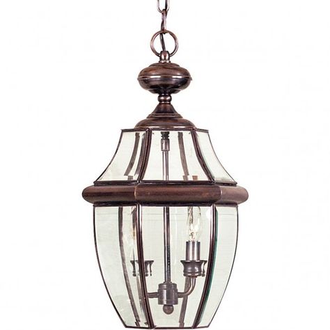 Size: Height 48.3cm  Min drop 50.8cm  -  max drop 170.08cm  Diameter 27.9cm Wattage: 2 x 60w candle Socket: E14/SES screw type Large Outdoor Lanterns, Porch Pendant Light, Copper Hanging Lights, Porch Lantern, Lustre Design, Aged Copper, Outdoor Pendant Lights, Light Chain, Outdoor Hanging Lanterns