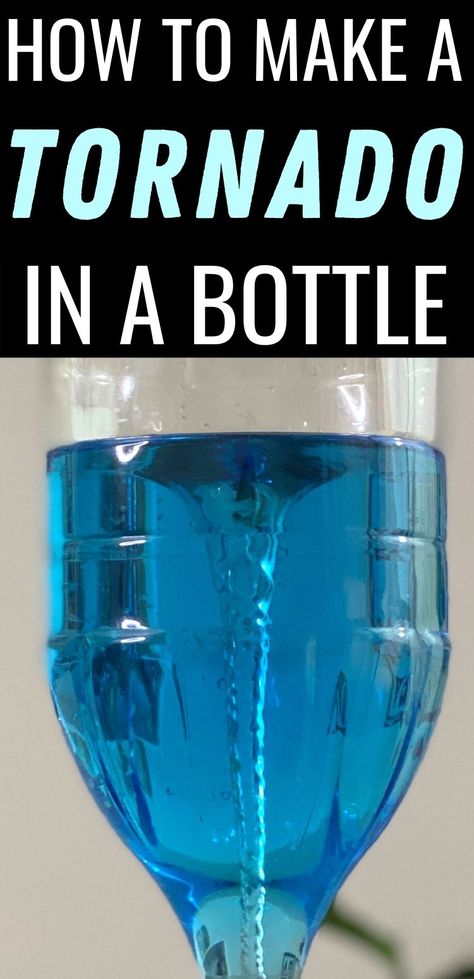 Water spins into a tornado vortex inside a plastic bottle Tornado In A Bottle, Weather Experiments, Cool Science Projects, Fun Experiments For Kids, Homeschool Science Experiments, Used Legos, Science Experiment For Kids, Activity For Preschoolers, Cool Science