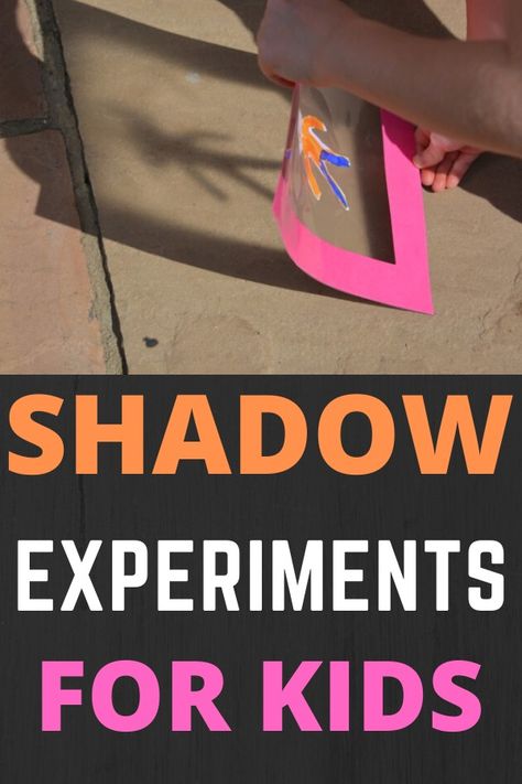 Shadow Experiments and Activities for Kids Shadows Eyfs Activities, Light And Shadows Preschool, Lights And Shadows Preschool, Light Activities For Preschool, Shadow Experiments For Kids, Shadow Science Activities, Light Experiments For Kids, Preschool Shadow Activities, Shadow Lessons