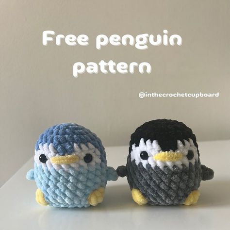 Cora | Free little panda pattern! R3 should say 1 sc, 1 inc x8 As a thank you (!!) for 2,000 followers, here’s a free no sew chonky little… | Instagram Penguins Crochet Free Pattern, Unique Crochet Stuffed Animals, Amigurumi Free Pattern For Beginners, Crochet Mini Penguin, Small Halloween Crochet Patterns Free, Free Amigurumi Patterns Small Crochet Animals, Mini Crochet Patterns Free Easy, No Sew Halloween Crochet, Free Crochet Penguin Pattern