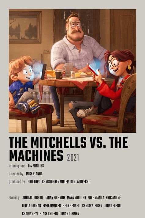 Mitchells Vs The Machines Poster, The Mitchells Vs The Machines Poster, Mitchell Vs Machines, Mitchels Vs The Machines, Cartoons To Watch, Movie Minimalist Poster, The Mitchells Vs The Machines, Mitchells Vs The Machines, Movie Character Posters