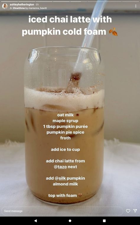 Chai Tea Latte Aesthetic, Pumpkin Chai Latte Recipe, Pumpkin Chai Latte, Latte Aesthetic, Chai Latte Recipe, Iced Chai Latte, Iced Chai, Chai Tea Latte, Pumpkin Chai