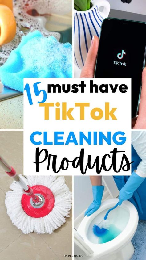 Spin Mop Cleaning Hacks, Tik Tok Cleaning Hacks, Pine Sol Cleaning, Tiktok Cleaning, Cleaning Supplies List, Household Cleaning Products, Simply Earth, Cleaning Videos, Bathroom Cleaning Supplies