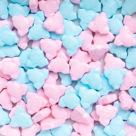 Jasper Core, Blue Candy Bars, Pastel Core, Candy Shapes, Cute Iphone Wallpaper Tumblr, Pink Core, Blue Cotton Candy, Baby Shower Treats, Purple Candy