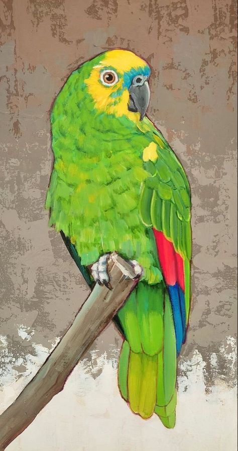 Parrot Watercolor Painting Easy, Parrot Painting Easy, Parrot Pictures, Bird Drawing Easy, Drawing Easy Pencil, Simple Bird Drawing, Shading Pencil, Parrot Drawing, Bird Painting Acrylic