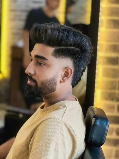 Indian Mullet Haircut, Indian Hair Cuts Men, Mullet Side Part, Indian Men Hairstyle, Mens Mullet Hairstyle Modern, Side Part Wavy Hair, Mullet Hairstyle Mens, Curly Hair Ombre, Indian Hairstyles Men