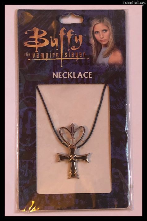 #buffycollection #buffycollectibles #buffymemorabilia #buffymerchandise #buffythevampireslayer #btvs #buffy #InsaneTrollLogic Buffy The Vampire Slayer Necklace, Buffy Jewelry, Film Characters, Funky Jewellery, Heart Cross Necklace, Makeup Accesories, Cross Heart, Y2k Accessories, Desperate Housewives